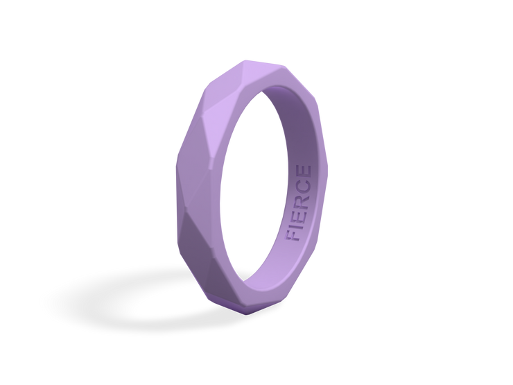 Women's Geometric Fierce Ring / Lavender