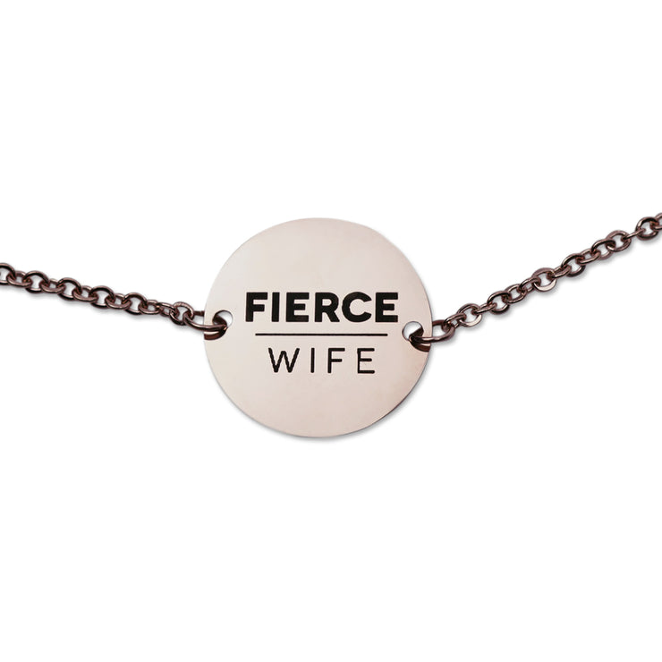 "He First Loved Us" Coin Pendant Necklace, Rose Gold